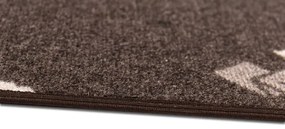 Koberce Breno Kusový koberec COFFEE PATTERN 44, hnedá, viacfarebná,67 x 180 cm