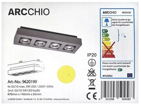 Arcchio Arcchio - LED Bodové svietidlo VINCE 4xGU10/5W/230V LW0209