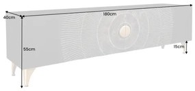 TV-skrinka 44303 Bailey 180cm Drevo Mango  - Komfort-nábytok