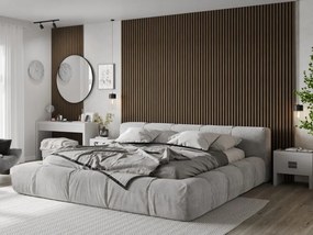Mexen Lam-F, akustické stenové lamely 275 × 30 cm, plstený podklad 8 mm, technická dyha, orech kakaový, S105-275307-3015-018