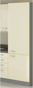 Vysoká kuchynská skriňa Karmen 40DK, 40 cm, šedá/krémová%