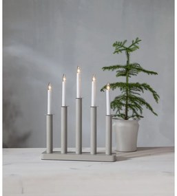 Béžová vianočná svetelná dekorácia Plate – Star Trading