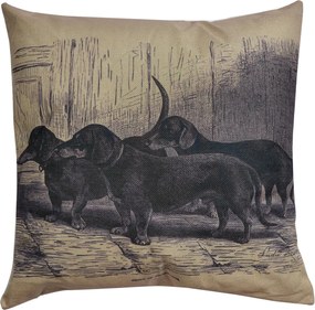 Dekoračné vankúš Jazvečíky - 43 * 43 cm