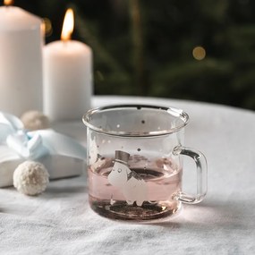 Sklenený hrnček Moomin Let it snow 0,35l