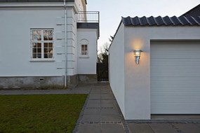 Nordlux Pozinkované fasádne svietidlo Lønstrup 22 pre žiarovku E27 71431031