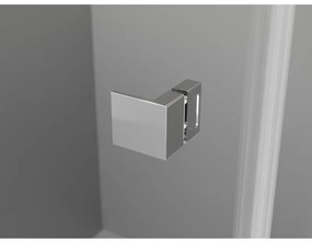 Mexen Lunar L Duo výklopný sprchový kút 100 x 80 cm, 8mm číre sklo, chrómový profil, 834L-100L-080P-01-00