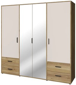 Skriňa Mokkaro  Moks845-M802  2d2lud4sz Piesok/Dub Mauvella