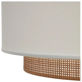 Látkové tienidlo v bielo-prírodnej farbe ø 40 cm Erna – Kave Home