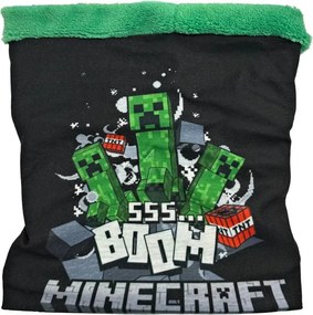 Detský nákrčník Minecraft s Creepermi a TNT - uni veľkosť pre deti cca od 4 do 9 rokov