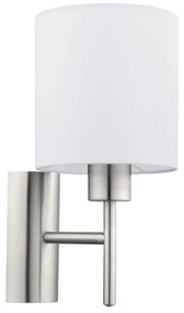 EGLO Nástenná lampička s vypínačom PASTERI, biela
