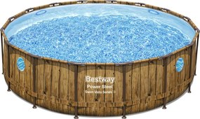 LEAN Záhradný rámový bazén okrúhly 488 x 122 cm Bestway 56725