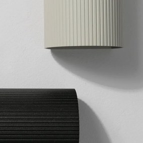 FARO 40528 - Nástenné svietidlo SOLE 1xGU10/8W/230V šedá vrúbkovaná zaokrúhlený