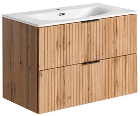 Kúpeľňová skrinka s umývadlom ADEL Oak U80/1 | 80 cm