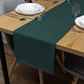 Biante Dekoračný behúň na stôl Rongo RG-099 Tmavý fľaškovo zelený 45x180 cm