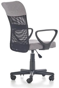 Detská otočná stolička TIMMY sivočierna