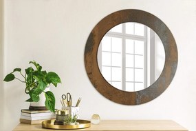 Okrúhle ozdobné zrkadlo Kovový rustikálny fi 50 cm