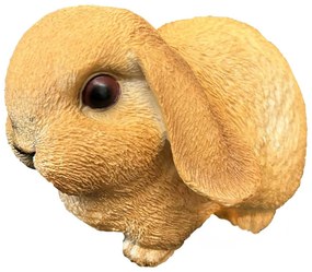 Záhradná figúrka z polyresinu Bunny, 16 cm, hnedá