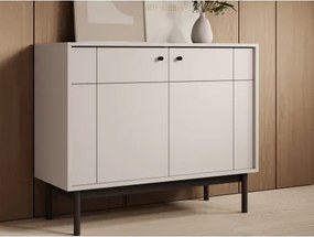 Skrinka 2-dverová Japandi, 104 cm, béžová kašmír%