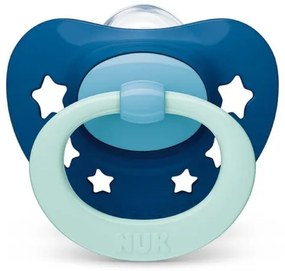 NUK Dojčenský cumlík NUK Classic Signature 18-36m modrý star