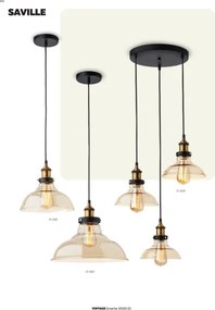 Redo 01-1003 - Luster na lanku SAVILLE 1xE27/42W/230V