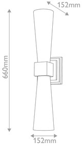 Elstead KRISTY-2WB-DG-OPAL-LED Kúpeľňové svietidlo KRISTY 2xG9/4W/230V IP44 medené