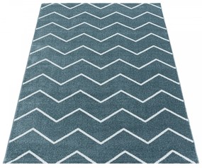 Ayyildiz, Kusový koberec Rio 4602 blue, 80x250, modrá, kancelária