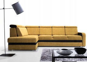 Moderná rozkladacia rohová sedačka 304×180 opierky hlavy kontajner Kongo RBN11