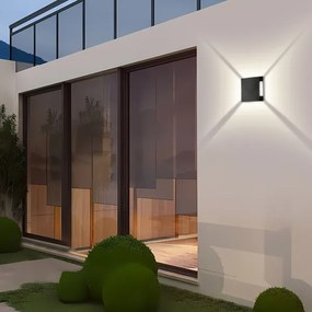 Brilagi - LED vonkajšie nástenné svietidlo QUADRAY LED/4W/230V čierne IP65