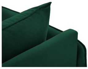 Tmavozelená zamatová leňoška (ľavý roh) Vienna – Cosmopolitan Design