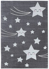 Koberce Breno Kusový koberec KIDS 610 Grey, sivá, viacfarebná,120 x 170 cm