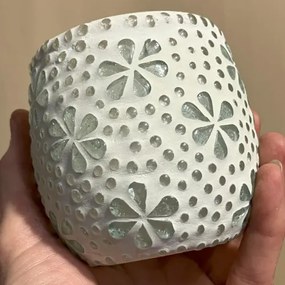 Mosaic LED orient lamp - svietnik Citrine KEG KVETY MIA