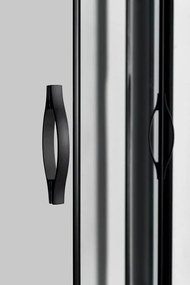 Gelco Gelco, SIGMA SIMPLY BLACK štvrťkruhová sprchová zástena 1000x800mm, R550, číre sklo, GS1080B