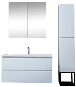 Kúpeľňová zostava s umývadlom SAT B-Way biela lesk KSETBWAY11, 1 ks