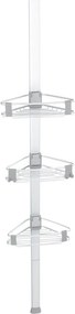 Teleskopická hliníková kúpeľňová polička v matne striebornej farbe Purio – Wenko