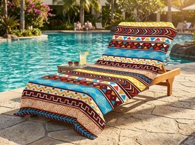 Rýchloschnúca XXL plážová osuška AZTECA farebná 150 x 210 cm, 100% mikrovlákno
