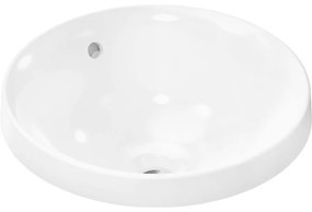 HANSGROHE Xuniva S okrúhle zápustné umývadlo bez otvoru, s prepadom, priemer 400 mm, biela, 60155450