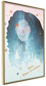 Artgeist Plagát - Hydra Winter Constellation [Poster] Veľkosť: 40x60, Verzia: Zlatý rám