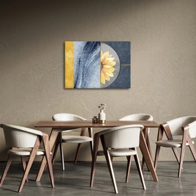 Obraz - Tvary a kvet (70x50 cm)