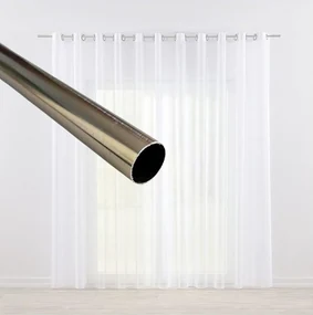 Dekorstudio Záclonová tyč ø19mm - nikel Dĺžka: 520cm