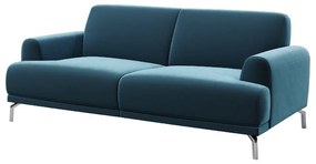 Modrá zamatová pohovka MESONICA Puzo, 170 cm