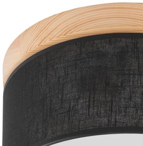 Brilagi - LED Stropné svietidlo BELLADONNA 1xE27/15W/230V pr. 30 cm čierna/borovica