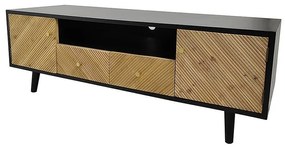 TV stolík Vermont 140x46x47 black/wood