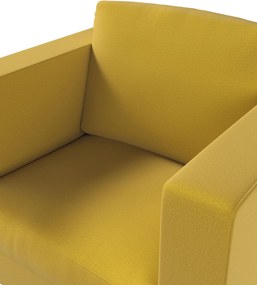 Poťah na kreslo Karlanda, krátky farba produktu žltá látka zamatová
