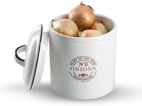 Keramická dóza na zemiaky s vrchnákom, biela CERAMIC, 2900 ml