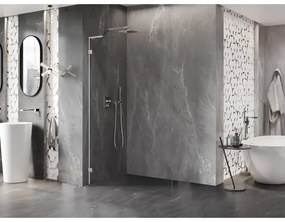 Mexen Lunar L sprchová stena ľavá 120 x 200 cm, 8mm číre sklo, chrómová, 830L-120-000-01-00-L