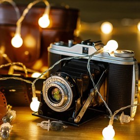 Hawaj Dekoratívne LED osvetlenie 20 m 200 diód + ovládač teplá biela