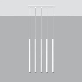 Sollux SL.0468 - Luster na lanku PASTELO 5xG9/8W/230V biela