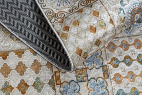 Protišmykový koberec / behúň ANDRE 53010 béžový / modrý