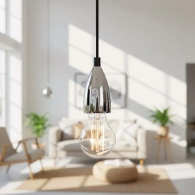 Toolight Toolight, stropná lampa závesná 1xE27, APP358-1CP, chróm, OSW-08424