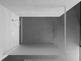 Mexen Kioto, Walk-In sprchová zástena 100 x 200 cm, 8mm sklo námraza, biely profil, 800-100-101-20-30